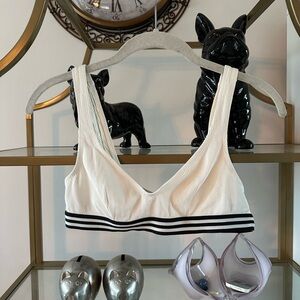 Solid & striped bra top